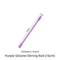 Purple reusable silicone stirring rod for DIY resin epoxy craft tools, 16cm length - Stirring Rod (1800) / 16cm / Purple