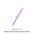 Durable purple silicone stirring rod 14cm length for DIY resin molds and craft tools - Stirring Rod (1802) / 14cm / Purple