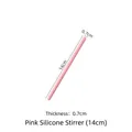 14cm pink silicone stirring rod for resin DIY crafting and mold tools, reusable and non-stick - Stirring Rod (1802) / 14cm / Pink