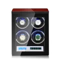 Automatic 4-slot watch winder with LCD touch screen and blue LED light - 4 Slots