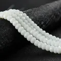 High-quality white 4x6mm faceted abacus rondelle beads for DIY jewelry and crafts - 4x6mm Faceted (Approx 82 Pieces) / Ceramic White