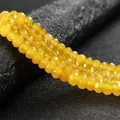 Bright yellow faceted 4x6mm agate rondelle beads for custom DIY jewelry making projects - 4x6mm Faceted (Approx 82 Pieces) / Dark Topaz Jade