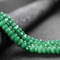 Premium green faceted abacus rondelle beads 4x6mm for DIY jewelry making crafts - 4x6mm Faceted (Approx 82 Pieces) / Light Green Aventurine