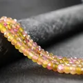 Colorful 4x6mm faceted abacus wheel beads for DIY jewelry making semi-finished - 4x6mm Faceted (Approx 82 Pieces) / Tourmaline Color