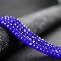 Premium faceted blue 4x6mm abacus wheel beads for DIY personalized jewelry making - 4x6mm Faceted (Approx 82 Pieces) / Cyan Gold