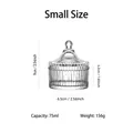 Piccolo barattolo di vetro trasparente per caramelle a forma di yurta con coperchio - Stile Iurta Piccolo (TG1032-2.5) / 75ml (96 Pezzi/Scatola)