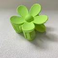 Molletta per capelli a fiore verde lime opaco per eleganti acconciature femminili - 7.5CM (Sfuso) / Verde erba