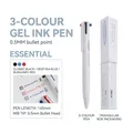 Planwith 3-color multi-functional retractable 0.5mm gel pen with triangular gift box - Triangular Multi-color Retractable Gel Pen (Basic) / 0.5mm