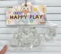 Detailed view of 6pcs transparent cat paw squishy toys set in original packaging - Transparent Combination Cat Paw Plus Small Cat Paw / Total 6 Pcs