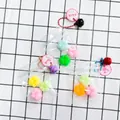 3-pack colorful cat paw squeeze toy pendants with bells for schoolbags - 3-Piece Cat Paw Squishy Pendant Set