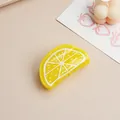 Creative yellow lemon slice acrylic hair claw clip for girls and women hair styling - Lemon