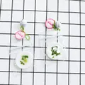 Squishy rice cake toy keychain with mini bell and realistic green onion details - Rice Cake Shape Squishy Pendant