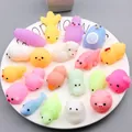 Collection of colorful cute mochi animal squishies for stress relief and office fun - Mochi Dumpling Squishy