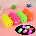 Juguete de oruga luminosa de colores con luces LED parpadeantes para niños regalo - Oruga de pinchos luminosa