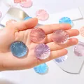 Translucent pastel swirl bun squishy toys for stress relief and sensory play - Crystal Bun Squishy