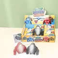 Figurine di gorilla giganti elastici grigi e rosa per alleviare lo stress dei bambini - Gorilla Antistress / 10cm In Scatola