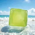 Green translucent cube maltose squishy stress relief toy with cooling ice cube texture - Large Ice Cube Shape / 5cm (OPP Bag) / Green