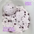 Soft purple taro scented butter slime stress ball with brown gear inclusions for stress relief - Taro Style (2510) / Taro (Light Purple)