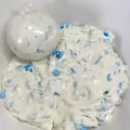 Slime al burro al mirtillo e formaggio con pallina antistress TPR per bambini - Stile Mirtillo e Formaggio (2510) / Mirtillo e Formaggio (Bicolore)