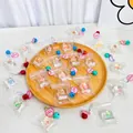 Kawaii ζωάκι παγάκι παιχνίδι συμπίεσης μενταγιόν με πολύχρωμο κουδούνι για τσάντα - Μενταγιόν Squishy Παγάκι Κινούμενα Σχέδια