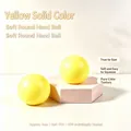 Weicher 6 cm gelber runder Stressabbau-Squishy-Ball aus langlebigem TPR-Material - Kugel-Stil / 6cm Größe / Gelb