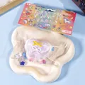 Juguete squishy de pastel de leche mariposa de rebote lento para aliviar el estrés - Púrpura