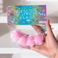Rosa glitzerndes Sternenwolken-String-Quetschspielzeug zum Stressabbau und sensorischen Spielen - Wolkenblase String (JY-322532) / Rosa Sterne auf weißem Hintergrund