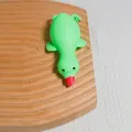 Cute green cartoon duck stress relief squeeze toy made of soft TPR material SKU variant - Large White Duck / Green