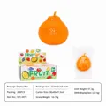 Realistic orange squeeze toy for stress relief with cardboard display box. - Realistic Tangelo Style (Jimu Orange Hand-made Ball) / Single Box Pack / Orange