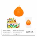 Realistic orange squeeze toy for stress relief with cardboard display box. - Realistic Tangelo Style (Jimu Orange Hand-made Ball) / Single Box Pack / Orange