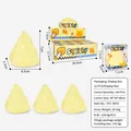 Cheese squishy slow rebound toy set with display box packaging for stress relief - Triangle Cheese / Large 7cm