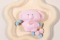 Cute pink elephant squishy toy with pearl heart detail for decompression and stress relief - Elephant (Pink)