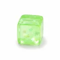 Transparenter grüner Malz-Squishy-Würfel mit Schneeflocken für langsames Rückfedern - 3cm / Grün