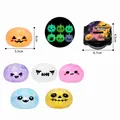 Giocattolo sensoriale Halloween squishy luminoso con facce di fantasmi e zucche carine - Piccolo Squishy al Maltosio Luminoso