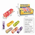 Slow rising butter stick squishy toy for stress relief in multiple colors and patterns - Marble Texture / Set of 12