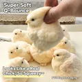 Soft squishy chick stress relief toy with realistic texture for sensory play - Flocked Big Chick Squishy 9cm (130g)
