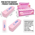Juguete squishy de barra de mantequilla rosa de subida lenta en caja de exhibición - Barra de Mantequilla Rosa (Paquete de 12) / Paquete de 12