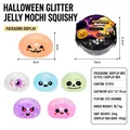 Glitzer Halloween Squishy Stressabbau-Spielzeugset mit Blindbox-Verpackung - Halloween Goldglitzer-Gel-Squishy
