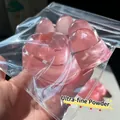 Detalle de un juguete squishy gigante de 220g con forma de pata de gato rosa - Pata de Gato Jumbo / 220g/Pack / Rosa Transparente