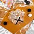 Transparent cat paw squishy toy with glitter and pearls for stress relief - Transparent Cat Paw
