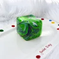 Green and purple marble maltose ice cube squishy stress relief toy for sensory play - 5cm / Green Flow Pattern