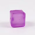 Soft purple semi-transparent ice cube squishy stress relief toy with maltose texture - 5cm / Purple