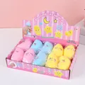 Box of 12 colorful moon and star decompression squeeze toys for kids - Stress Relief Moon
