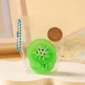 Jouet squishy tranche de kiwi réaliste dans un petit sac transparent avec chaîne. - Kiwis, 1 paquet