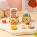 Simulation fast food squishy toys blind box with burger and pizza shapes - Family Bucket Series / OPP Bag (1 Piece)
