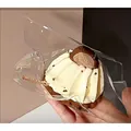 Traag rijzend squishy speelgoed in de vorm van een romige tulbandcake van zachte siliconen - Kastanje Gugelhupf Stijl / Koffie en Crèmewit