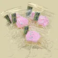 Close-up detail of lotus-shaped slow rebound stress relief squeeze toy with Zen packaging - Lotus Shape / Pink (Lotus)