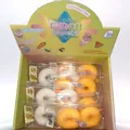 Coffret de jouets de décompression spongieux en forme de beignet dans sa boîte - Donut Frit / 2 Pièces/Ensemble
