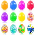 Palline antistress colorate a forma di uovo con perle di gel d'acqua - Palla uovo con perle d'acqua 3,5