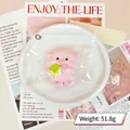 Handmade food-grade silicone pink pig squishy stress relief toy weighing 51.8g - Pig Holding Chinese Cabbage Squishy